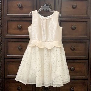 Kids golden shimmer dress